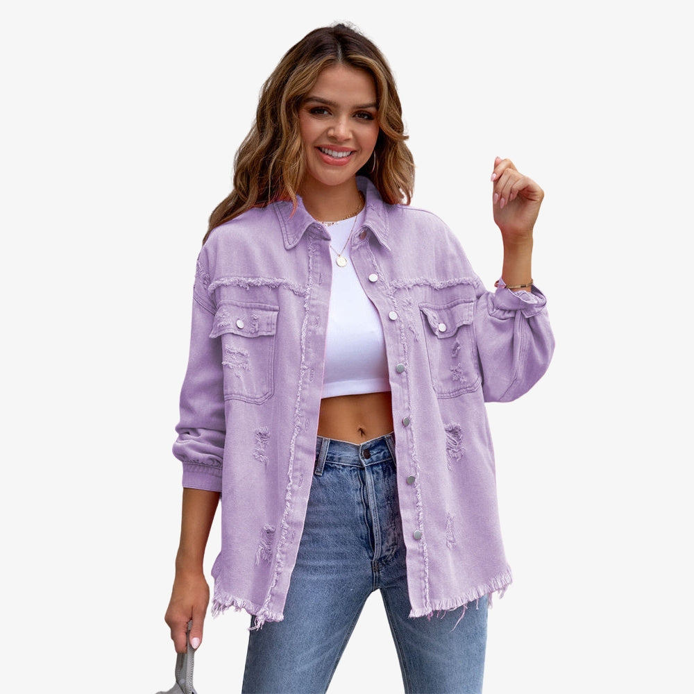 Levrae | Button-Up Denim Jacket