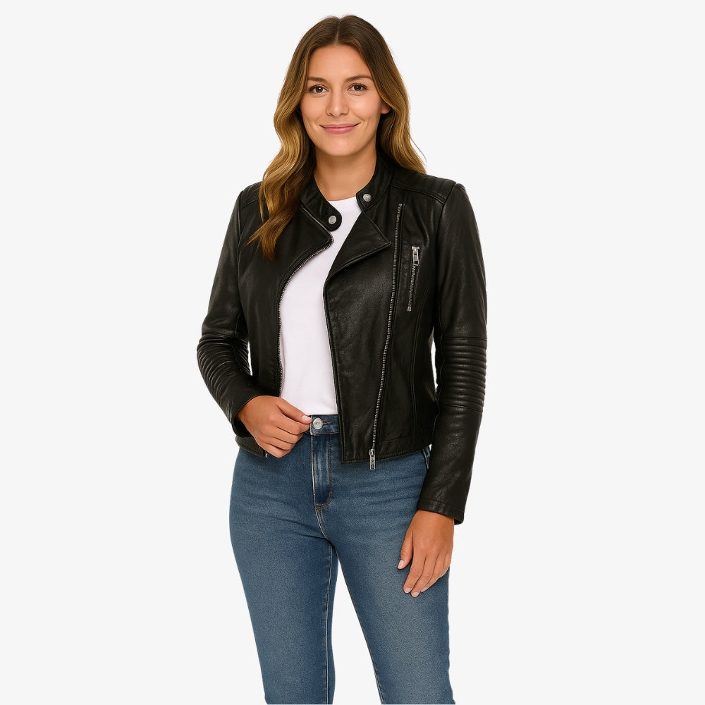 Levrae | Leather Biker Jacket
