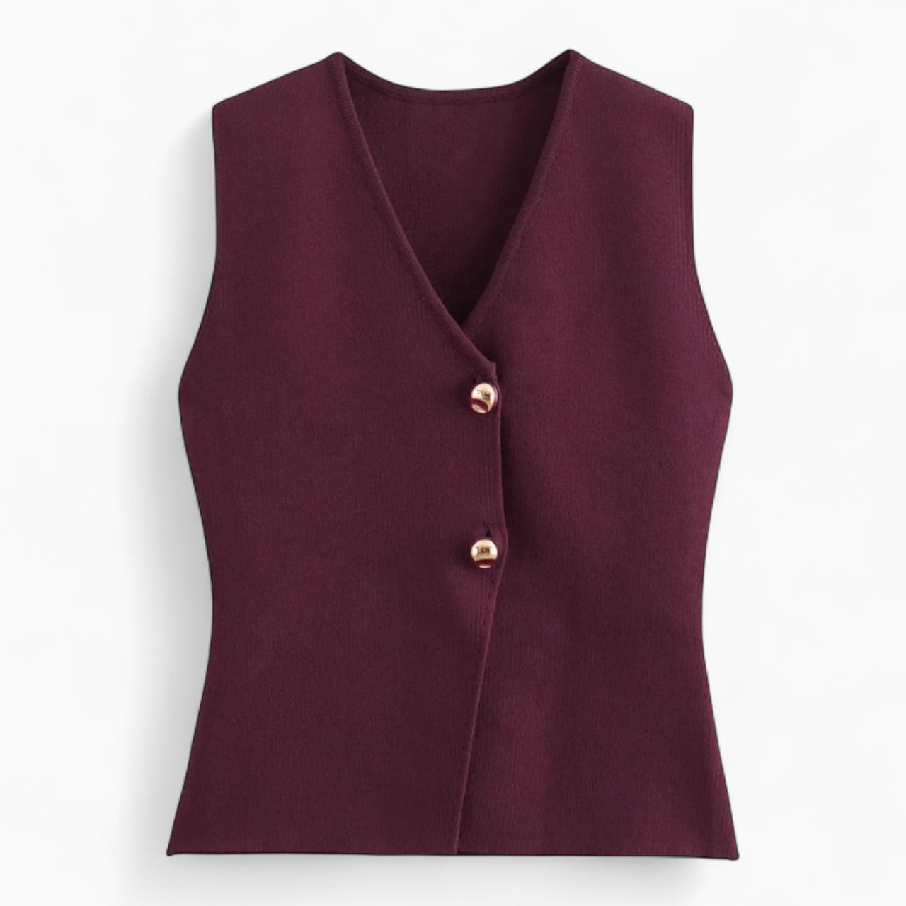 Levrae | Button-Front Knitted Vest