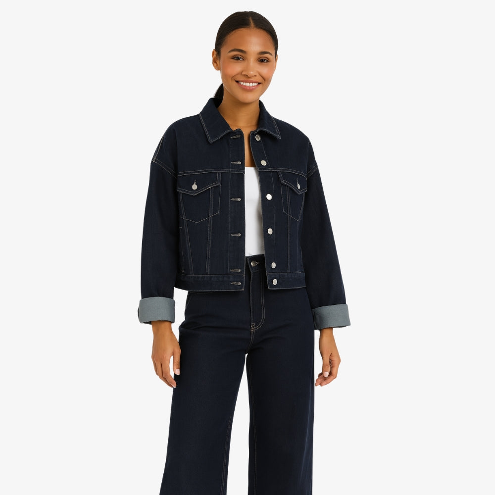 Levrae | Denim Jacket  Two-Piece Set
