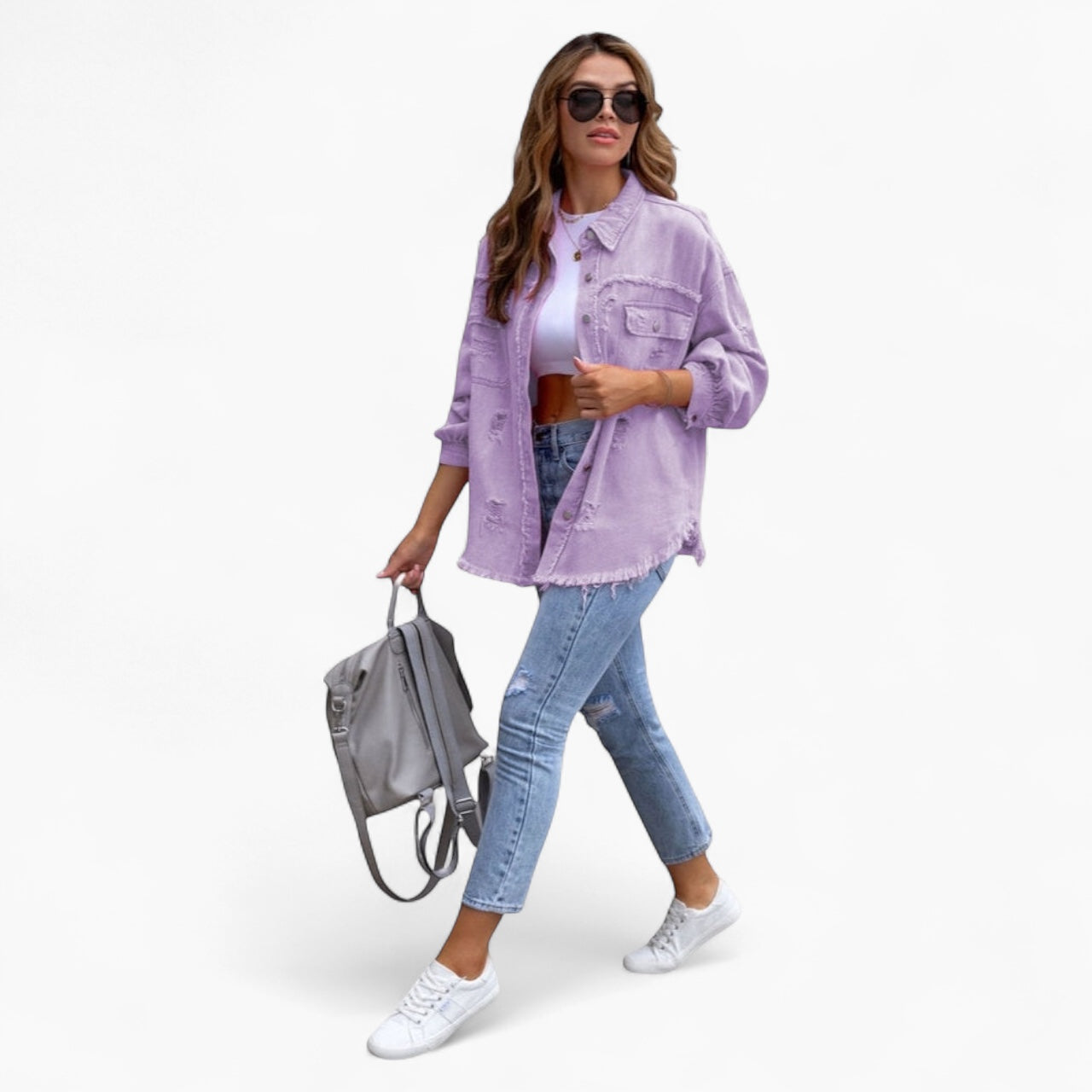 Levrae | Button-Up Denim Jacket