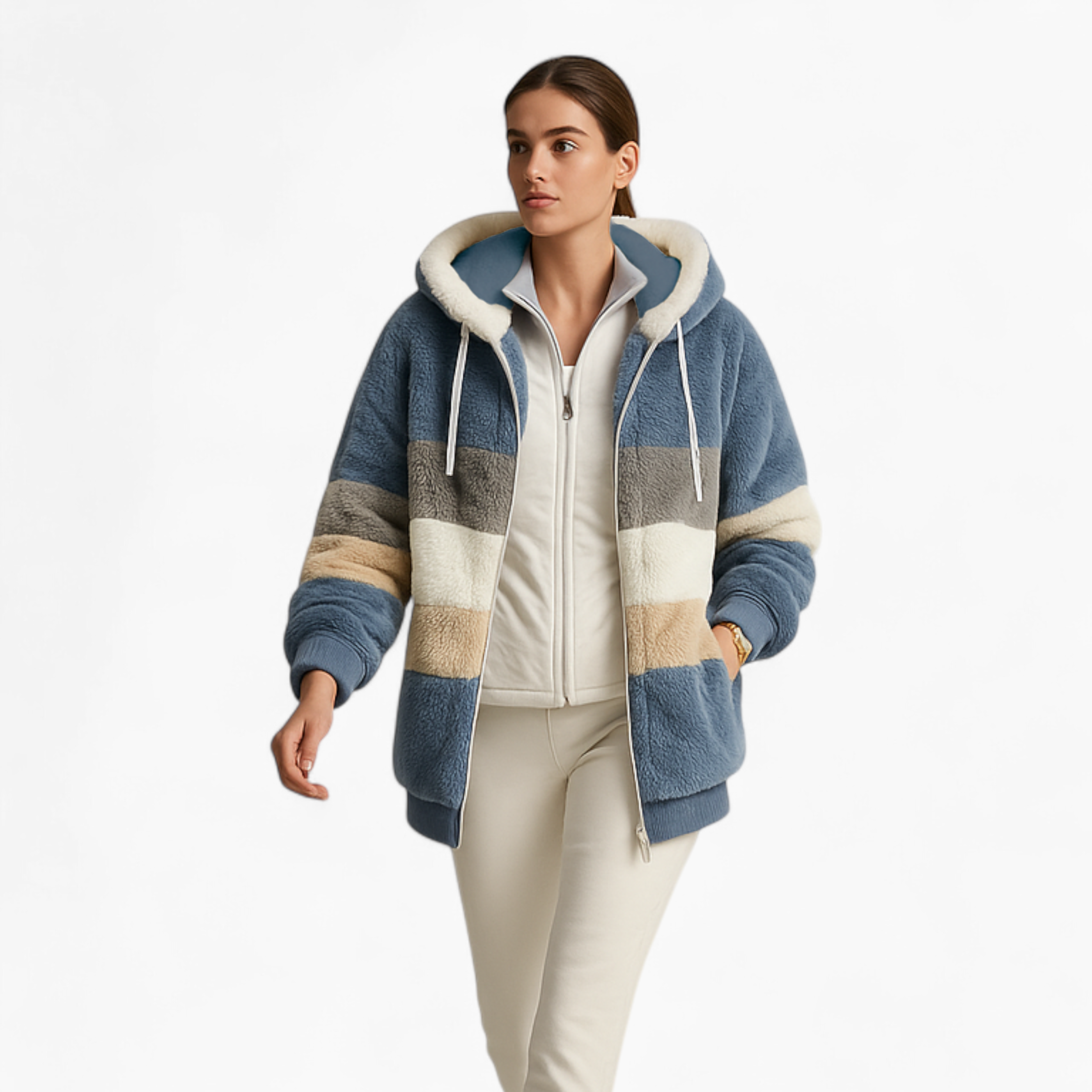 Levrae | Plush Jacket with Hood